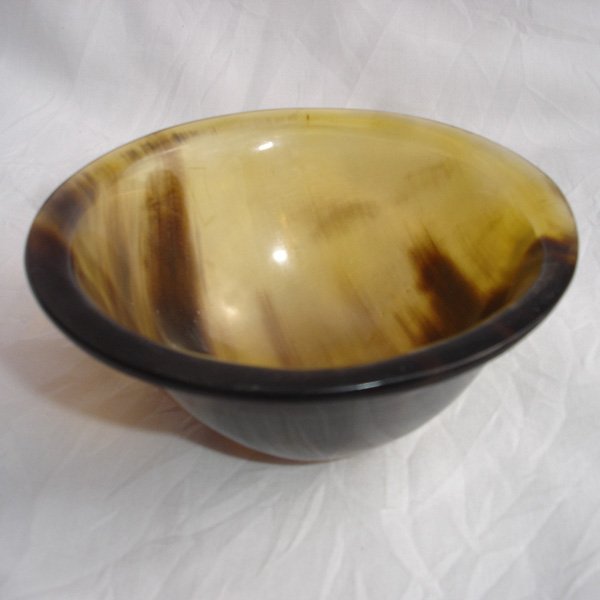 Natural Buffalo Horn Decorative Bowl - Image 3